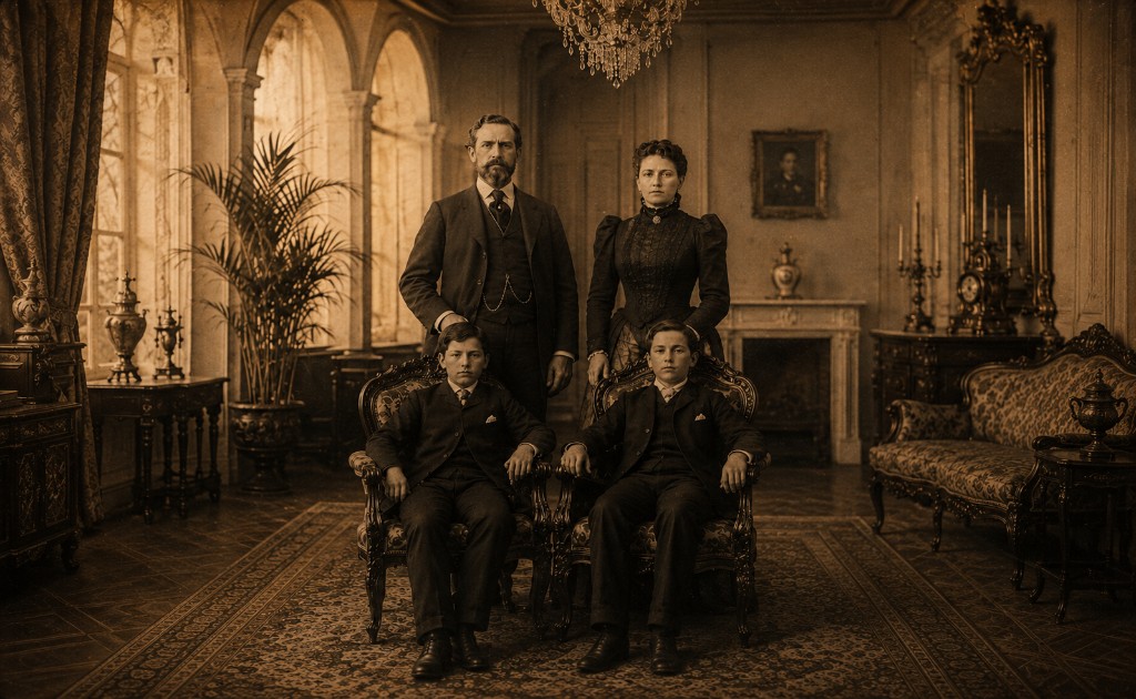 Period portrait of the Hawthorne family