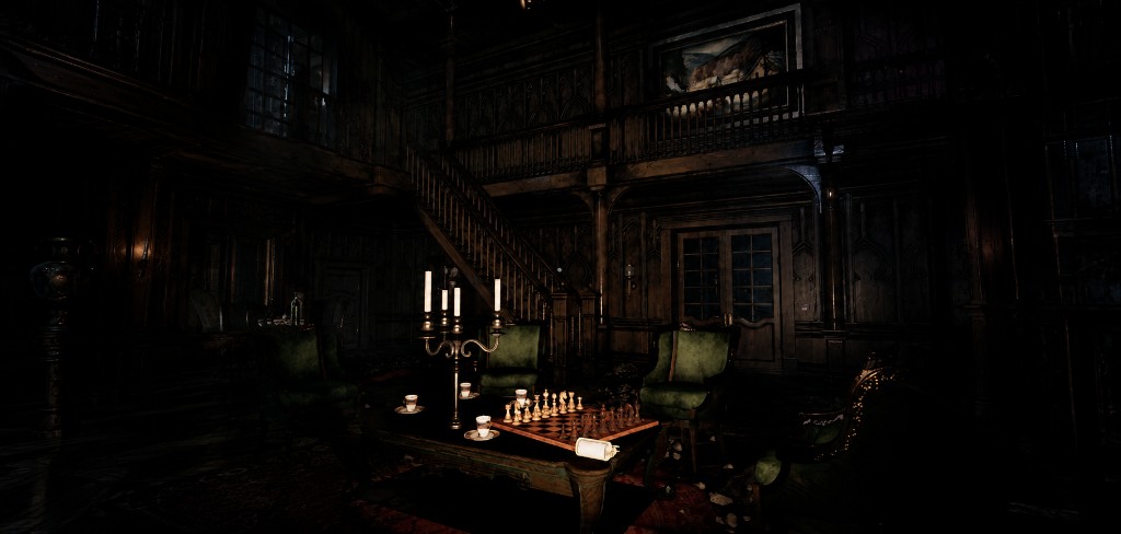 A modular parlor inside the Hawthorne manor